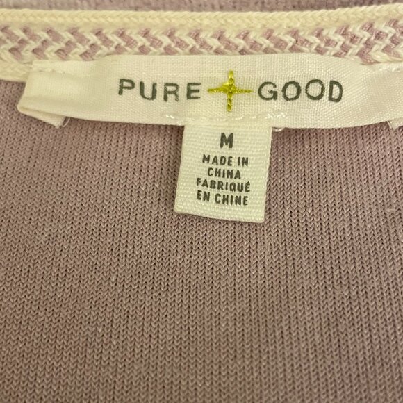 Pure + Good By Anthropologie Weekend Velvet Short Sleeve Tee - Picture 4 of 7